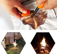 1 unids Fire Starter Kit pedernal y acero de supervivencia al aire libre herramienta de supervivencia de emergencia para viajar camping senderismo - details 0