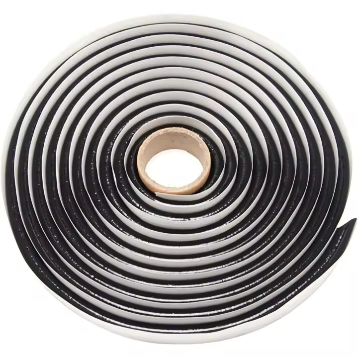 1 Unidades Selladora de Butilo 9,5mm de Diámetro x 13ft, Negro Sellador de Butilo de Goma para Automoción Coche Faro Ventana Puerta Parrillas - 1