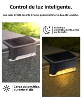 Luces Solares LED Para Escaleras Jardín Patio Camino Pared 1-8 Pack 3 Colores Impermeables RGB Luz Del Sol Luz De Valla De Jardín - details 1