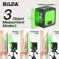 Nivel Laser HILDA 2 Líneas Recargable Por USB Mini Nivel Laser Auto Nivelado Con Láser Verde Rayos Horizontales Y Verticales - details 5