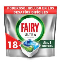Fairy Platinum Normal, Cápsulas De Lavavajillas Todo En Uno, 18 Cápsulas, Para Los Restos Más Difíciles, Limpia Incluso La Grasa De Los Filtros - details 0