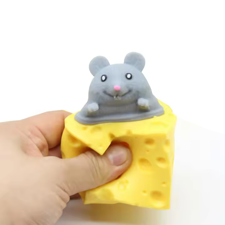 Juguete Antiestrés Divertido Ratón Y Queso Pop up Figuras De Busc-and-Found Alivio Del Estrés Juguete Interactivo Para Niños Y Adultos - 1