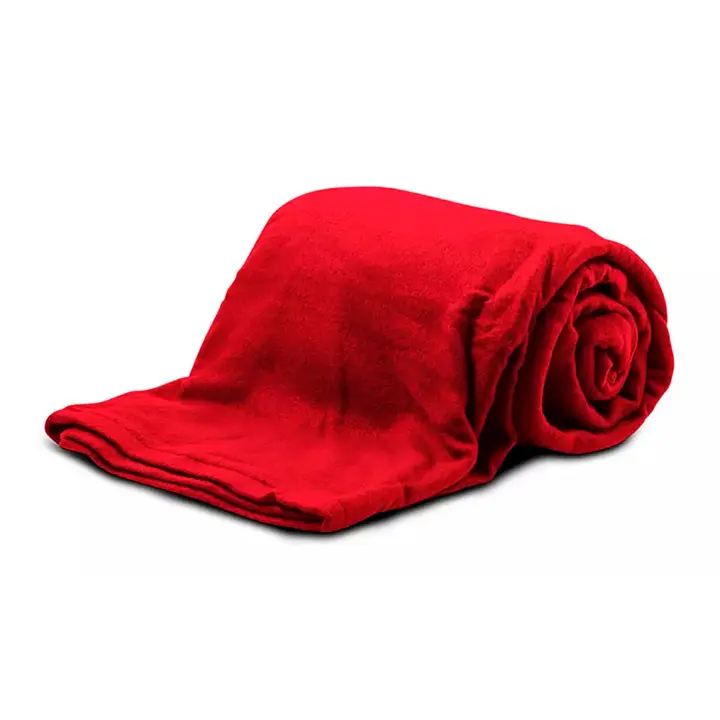 Batamanta | Suave y cálida al Tacto, Muy cómoda y Ligera | Manta para el sofá, Ideal para Regalar | Mantiene el Calor del Cuerpo | Color Rojo | Marca RevolutionLine - 1