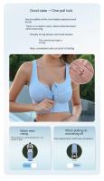 Sujetador Deportivo Para Mujer Talla Grande Con Cierre De Cremallera Estilo Explosivo Ajuste En La Espalda Protección Contra Golpes Malla Transpirable Para Yoga Y Fitness - details 3