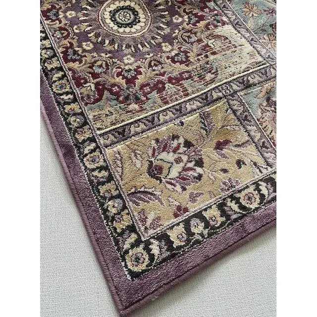 ALFOMBRAS CONFORT . Alfombra Calidad Konya Mod.141C2880 Violeta 100% Viscosa, Lavable en Lavadora, Antideslizante - 1
