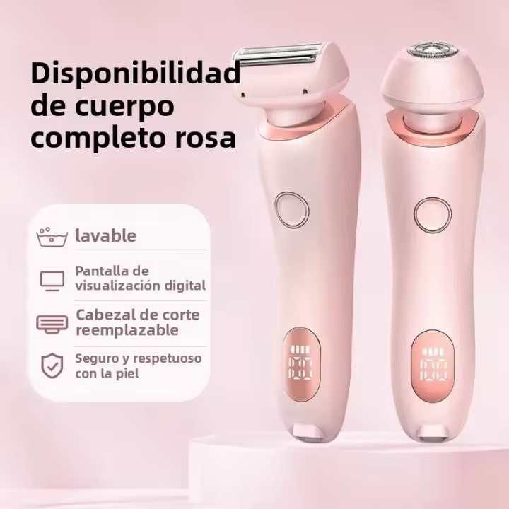 Afeitadora Corporal Para Mujer Recargable USB Eliminación De Pelo Painless Trimmer Para Cara Piernas Axilas Y Bikini Afeitadora De Pubis - 1