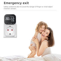 Controlador De Temperatura Digital Con Display LCD Timbre Preset Para Enfriamiento Y Calentamiento Sensor De Temperatura EU Plug 220V - details 5
