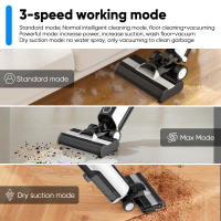 Aspiradora vertical inalámbrica, 3 modos de funcionamiento, 40 minutos de autonomía, pantalla LED, área de limpieza de hasta 140 m², apta para todo tipo de suelos y alfombras, blanco - details 3