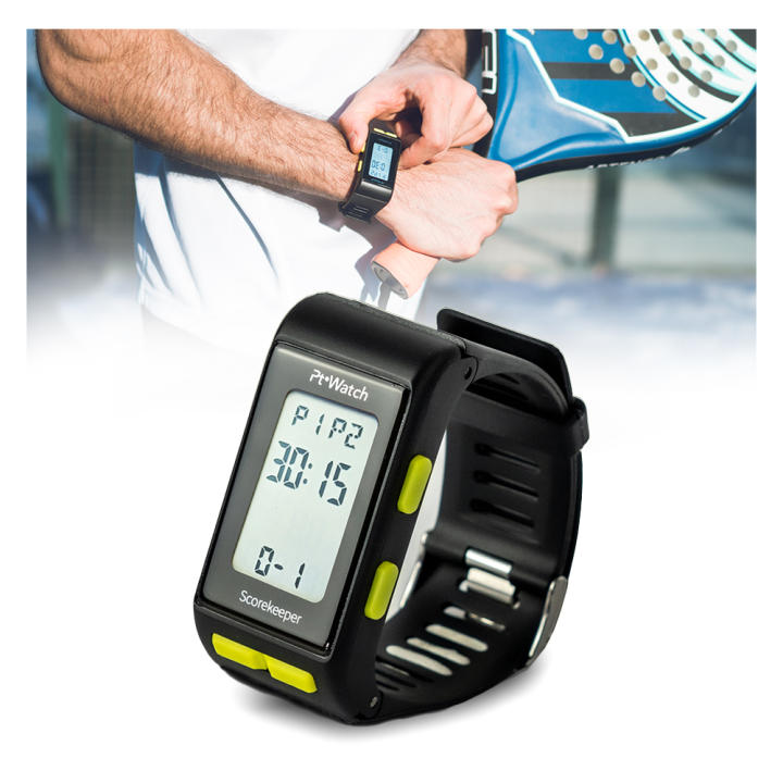 Marcador Digital de Puntos para Pádel y Tenis – Reloj Deportivo con Cronómetro y Alarma – Scorekeeper para Muñeca, Resistente al Agua