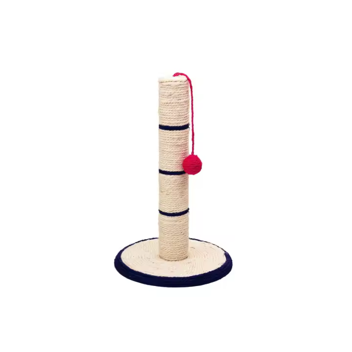 Rascador para Gato con Poste de Sisal y pelota interactiva marca Moly - 1