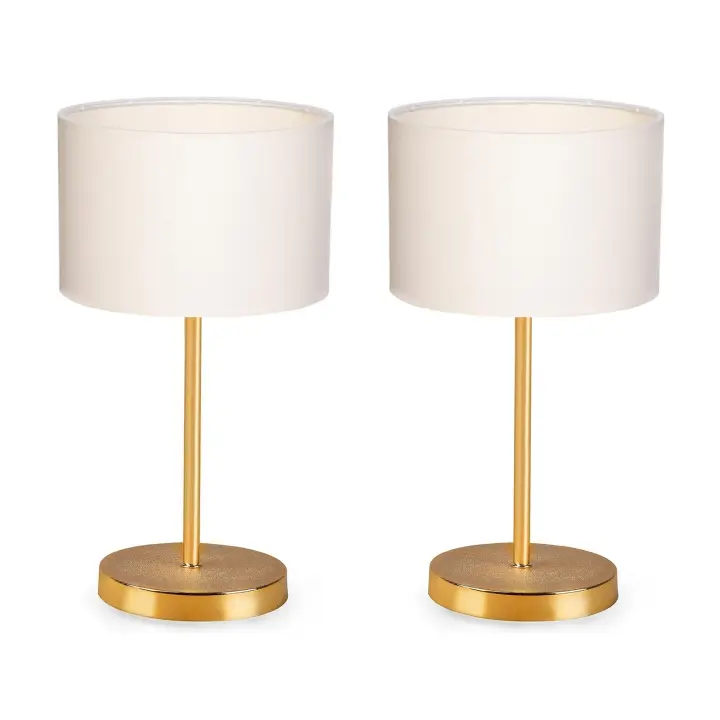 Lámpara de sobremesa WELLHOME - Crema Oro, 13x35 - 1