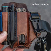 Bolsa De Herramientas Táctica De Cuero Para Camping Y Caza Almacenamiento Portátil De Bolsillo Para Cinturón - details 1