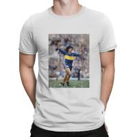 Camiseta De Hombre Boca Juniors Con Diseño De Maradona Camiseta Corta De Algodón Para Verano Estilo Casual Ganador De Eldorado - details 5