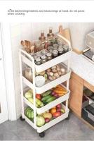 Organizador Multifuncional De Cocina Con Ruedas Trolley De Almacenamiento Para Comedor Y Dormitorio Estante Para Alimentos - details 6
