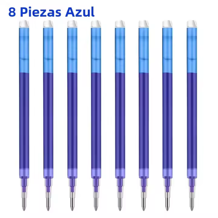8pcs Rotulador De Gel Erasable 0.7mm Multicolor Para Dibujo Y Escritura Suministros Escolares Y De Oficina Material Plástico - 1
