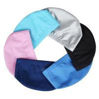 Nueva Cruz Roja Inalámbrica De PU Impermeable Para Deportes Acuáticos Gorro De Baño Para Natación En Piscina Tamaño Grande Adecuado Para Hombres Y Mujeres Adultos Protege Las Orejas Y El Cabello Largo - details 2
