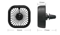 Ventilador de coche powerful y Silencioso para escape de aire with Luz USB - Mini refrigerador múltiple para el interior del coche - details 0