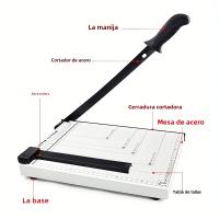 Cortadora A4 De PC Con Base De Metal Longitud De Corte 300 Mm Capacidad De Papel 10 Hojas Calidad Estándar Para Uso off - details 2