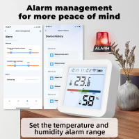 Sensor De Temperatura Y Humedad Inteligente ZigBee Tuya Con Pantalla LCD Iluminada Compatible Con Google Assistant Necesita Hub Tuya Zigbee - details 8