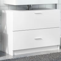 vidaXL Armario de lavabo madera de ingeniería 78x37x59 cm en color Blanco/Roble Sonoma/Gris sonoma y más | almacenamiento funcional diseño moderno para baño dormitorio sala - details 0