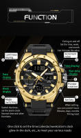 Reloj Deportivo Para Hombre SANDA Resistente Al Agua Con Alarma Reloj De Pulsera Cuarzo Digital Material De Correa De Silicona Estilo round - details 8
