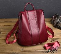 Mochila De Piel antirobo para Mujer, vintage Bolso de Hombre, mochila Viaje Alta capacidad - details 2