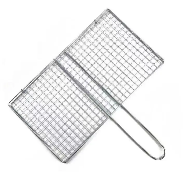 Cesta De Barbacoa Para Asador Red De Carne De Res Pescado Vegetal Tamaño Ideal Para Alimentos Grill BBQ Net - 1