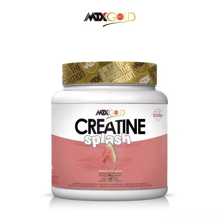 MTX nutrition CREATINE Splash [300gr] El CREATINE Splash™ es un suplemento elaborado a partir de Creatina Monohidrato de calidad farmacéutica (200Mesh™) mezclado con aroma y fruta natural para tomar tu creatina a gusto - 1