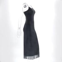 Vestido Gótico Negro Sexy Para Mujer Verano Impresión Floral Streetwear Sin Mangas Patchwork Elegante Fiesta Club Lolita Vestidos - details 10