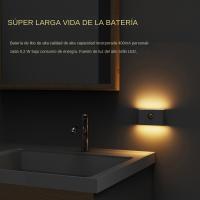 Luz Nocturna LED Con Sensor De Movimiento Recargable Por USB Para Armario Cocina Escaleras Luz De Noche Rectangular Para Gabinete - details 8