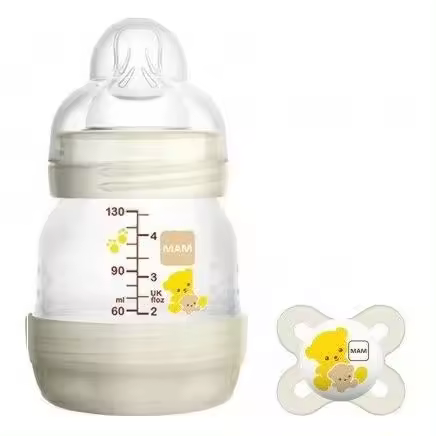 MAM Easy Start Biberón Anti-Cólico 0 meses 130 ml + Chupete - 1