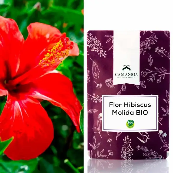 Camassia Flor de Hibiscus BIO Molida | Polvo de Hibisco | Estimula la Renovación Celular - 1