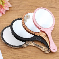 Espejo De Maquillaje Portátil Vintage 1Pcs Oval round Noble Restauración Moda Antigua Herramienta De Belleza Para Viajes - details 6