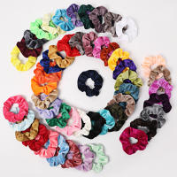 Scrunchies De Seda Y Satén Para Mujer Y Niñas Cinta Elástica De Pelo Accesorios De Moda Paquete De 10/30/50 Piezas - details 1