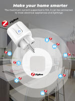 Enchufe Inteligente Tuya ZigBee EU 20A Con Monitor De Energía Y Timer Adaptador De Enchufe Para Hogar Inteligente Compatible Con Alexa Google HOME - details 1