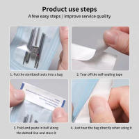 100pcs Bolsas De Esterilización Self-Sealing Para Uñas Y Tatuaje De 4 Tamaños Desechables Accesorios De Almacenamiento Para Herramientas De Uñas - details 3