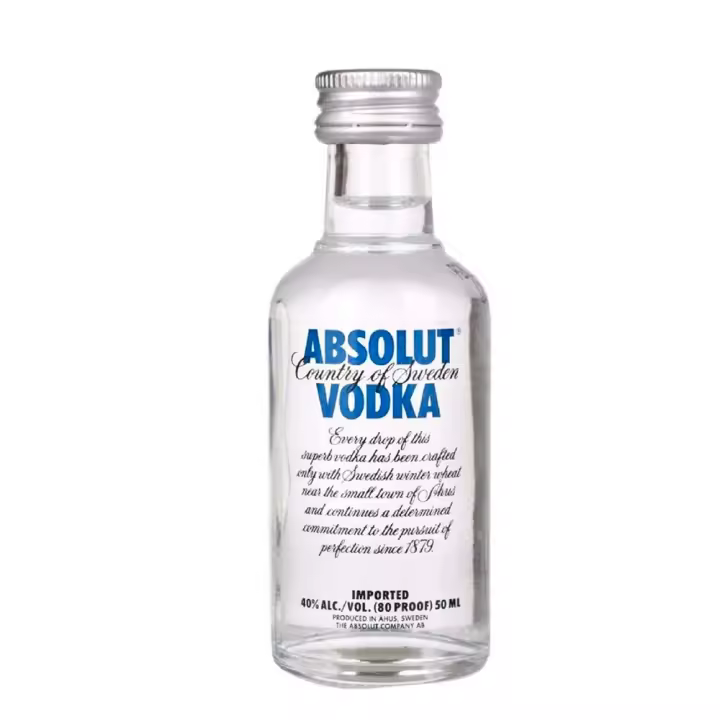 Pack de Botellitas Vodka Absolut Blue 5 Cl - Varias opciones (3, 5, 10, 12) - 1