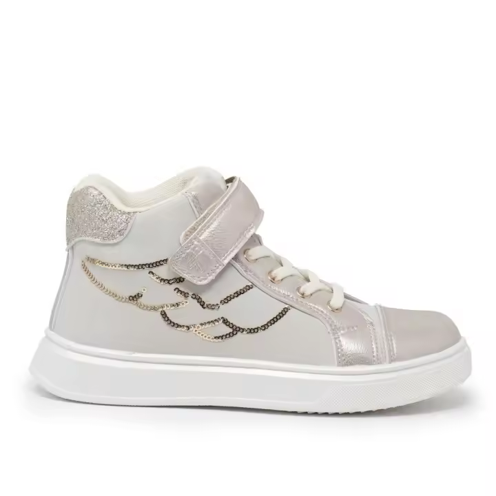 Zapatillas de lona niña CRESCENDO 2612 SNEAKERS BOTA ELASTICO Y CORDON BEIG 33439 24I - 1