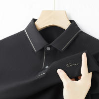 Camisa POLO De Verano Para Hombre Con Estampado De Letras Corta Resistente Al Arrugas Transpirable Ropa Casual SPANDEX Polyester - details 4