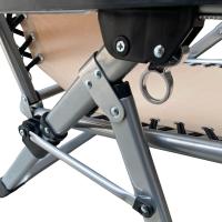 Silla tumbona hamaca plegable Reclinable de gravedad cero y resistente para Playa Patio Jardín Camping al Aire Libre, Carga Max.150 kg - Kmt Style - details 17