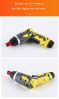 Destornillador Eléctrico Recargable Pequeño Y Potente 4.2V 6Nm 1300mAh 250rpm Set De Destornilladores Para DIY En El Hogar - details 35