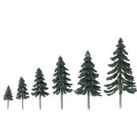 Modelos De Árboles De Ciprés Verdes Para Escenografía Y Ferrocarril 5-15cm 10/20/30Pcs Accesorios De Escritorio De Miniaturas - details 9