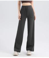 Pantalones De Yoga Para Mujer De Cintura Alta Flares Transpirables De Talla Grande Con Bolsillos Para Gimnasio Y Danza - details 7