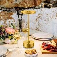 Lámpara de mesa LED recargable, inalámbrica,funciona con pilas, atenuación continua, moderna, portátil, para exteriores,comedor - details 1