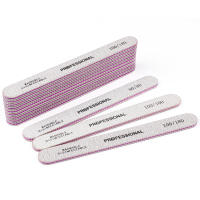 Juego De 5/10 Piezas De Archos Profesionales Rectos Para Manicura Con 100/180 Gruesura De Papel De Hierro Herramientas De Pulido Doble Cara Para Uñas - details 0