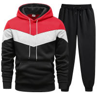 Conjunto Deportivo De Otoño Invierno Para Hombre 2 Piezas Sudadera Con Capucha Y Pantalones Estilo Casual Ajustado Para Correr Diario Y Calor - details 5