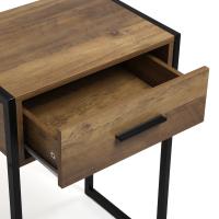 Mesita de Noche Versa con Cajón en Madera y Metal - details 2