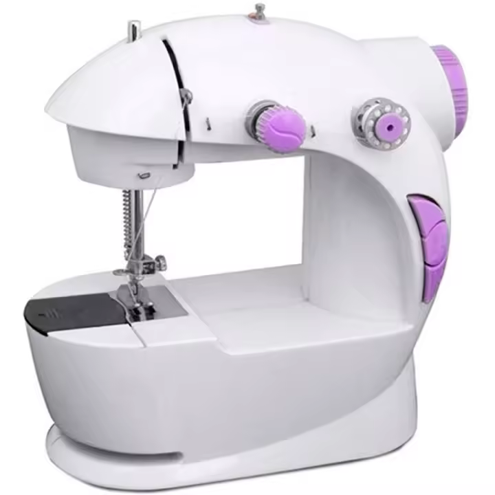 Nyana Mini Máquina de Coser Eléctrica Semiautomática con Pedal y Lámpara Integrada - 1
