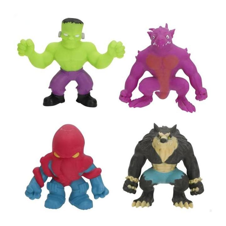 STRETCHERZ PACK 4 MONSTRUOS ELÁSTICOS