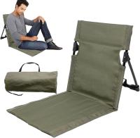 15.37*15.35*26.77 in Sillón plegable para jardín y playa al aire libre, silla plegable portátil, silla de césped con tapete para el suelo, silla para acampar con cojín suave y respaldo - details 5